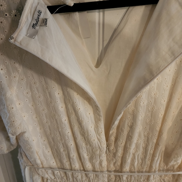 New Madewell white dress size 10 - Picture 4 of 4